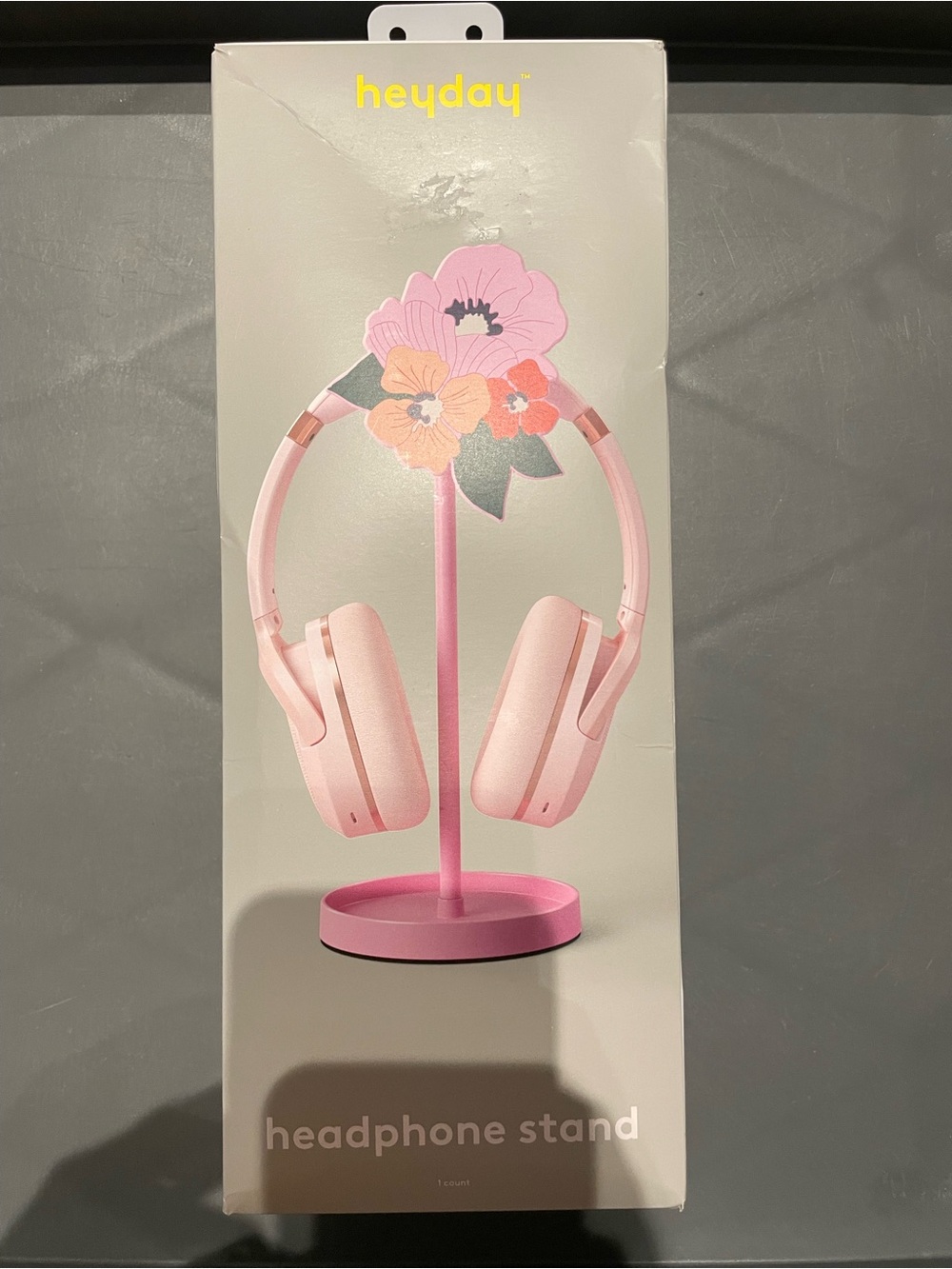 Heyday Headphone Stand Flower Pink New